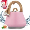 Virdulys plieno su gwizdkiem 2,5 l rožinė, indukcija, klausberg kb-9064