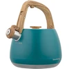 Virdulys, Nerūdijančio plieno švilpimo virdulys, mėlynas, su medine rankena, talpa 2,5 l, Klausberg, kb-9040