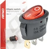 Jungiklis raudonas ovalus 12v 230v apšviestas bu01 amio-03612