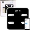 Lean Elektroninės vonios svarstyklės su Bluetooth funkcija ir LED ekranu, 28x28 cm
