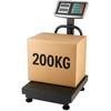 Lean Elektroninės platforminės svarstyklės su LCD ekranu, 200 kg, 20 g tikslumas