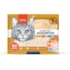 wanpy - Wanpy kačių kreminiai laižomi skanėstai, 50 vnt. pakuotėje, asorti, 700 g (50 x 14 g) - 700 g (50 x 14 g)