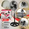 Wentylator 3 viename ventiliatorius, pastatomas + stalinis + sieninis, 50 W, klausberg, KB-9042