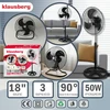 Wentylator 3 viename ventiliatorius, pastatomas + stalinis + sieninis, 50 W, klausberg, KB-9042