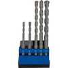 Grąžtas Mega Wiertła Betono grąžtai SDS+, 5 vnt. rinkinys, 5, 6 * 110 mm; 8, 10, 12 * 160 mm