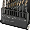 Grąžtas Wiertła HSS-CNC metalo grąžtai, 124°, „Pro-Tec“, 1,5–6,5 mm, 13 vnt. rinkinys