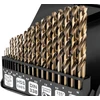 Grąžtas Wiertła HSS-CNC metalo grąžtai, 124°, „Pro-Tec“, 1,0–10,0 mm, 19 vnt. rinkinys