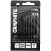 Grąžtas Wiertła HSS metalo grąžtai, 1,5–6,5 mm, 13 vnt. rinkinys