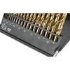Grąžtas Wiertła HSS-TiN metalo grąžtai 1,0–10,0 mm, 19 vnt. rinkinys