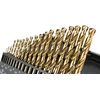 Grąžtas Wiertła HSS-TiN metalo grąžtai 1,0–10,0 mm, 19 vnt. rinkinys