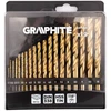 Grąžtas Wiertła HSS TiN metalo grąžtai, 1–10 mm, 19 vnt. rinkinys