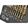 Grąžtas Wiertła HSS-TiN metalo grąžtai 1,5–6,5 mm, 13 vnt. rinkinys