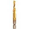 Sriegimo grąžtas NEO 08-952 M5x0,8 mm, HSS TiN, šešiabriaunis
