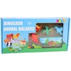 Lean Toys Dinozaurų balansavimo žaidimas 12 vnt.