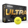 Wilson - golfo kamuoliukai Ultra Distance geltoni, 15 vnt. pakuotėje
