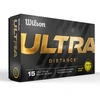 Wilson - golfo kamuoliukai Ultra Distance geltoni, 15 vnt. pakuotėje
