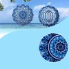 Wisząca Kabantis suktukas-vėjo gaudyklės ornamentas 12 colių 3D mandala taikos sodui