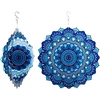 Wisząca Kabantis suktukas-vėjo gaudyklės ornamentas 12 colių 3D mandala taikos sodui