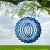 Wisząca Kabantis suktukas-vėjo gaudyklės ornamentas 12 colių 3D mandala taikos sodui
