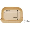Kasetė Popierinis kepimo įdėklas gruzdintuvei 22x14cm klausberg KB-7783