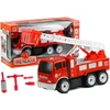 Lean Toys Gaisrinis automobilis su ištraukiamomis kopėčiomis ir įrankiais