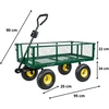 Lean Sulankstomas sodo transportavimo vežimėlis su plienine priekaba, 200 kg