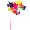Lean Toys Gimnastikos juostelė šokių pratimams spalvota 205 x 5cm