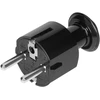 Wtyczka Tiesus Uni-Schuko kištukas 16A, 230V, juodas