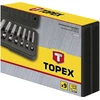 Ertmių pjoviklių rinkinys TOPEX 9 vnt. (3-12 mm)