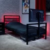 X Rocker „Xrocker Base Camp“ viengulė lova su „Vesa Mount“ televizoriumi