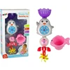 Vandens žaislas vaikams Lean Toys su pingvinu ir gėle