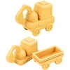 Lean Toys Guminiai automobiliai 4 vnt.