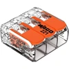 Złączka „Wago“ 3 takelių jungtis, modelis: 221-413, nuo 0,20 iki 4,00 mm², 5 vnt.
