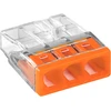 Orno Złączka „Wago“ 3 takelių jungtis, modelis: 2273-203, nuo 0,5 iki 2,50 mm², 10 vnt.