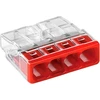 Złączka „Wago“ 4 takelių jungtis, modelis: 2273-204, nuo 0,5 iki 2,50 mm?, 5 vnt.