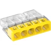 Orno Złączka „Wago“ 5 takelių jungtis, modelis: 2273-205, nuo 0,5 iki 2,50 mm², 10 vnt.