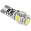Vipow Żarówka T10 LED automobilio lemputė (Canbus) - 5x SMD5050, balta