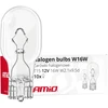 Halogeninės lemputės W16W T15 16W W2.1x9.5D 12V 10 vnt. (E4) amio-02549