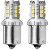 LED lemputės Canbus 3030 16SMD 1156 BA15S P21W R10W R5W baltos 12V 24V amio-02796
