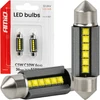 Żarówki led canbus c5w c10w 36mm 2525 6smd baltas 12v 24v amio-05007