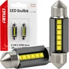 Żarówki led canbus c5w c10w 39mm 2525 6smd balta 12v 24v amio-05008