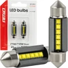 Żarówki led canbus c5w c10w 41mm 2525 6smd baltas 12v 24v amio-05009