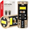 Żarówki led canbus t10e w5w 3x2055 smd baltas 12v 24v amio-03720