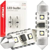 LED lemputės, Canbus, festoon, C5W, 2SMD, 3838, 36 mm, baltos, 12 V, 24 V, amio-04248