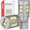 LED lemputės Canbus T10 W5W 12 SMD 3030 baltos 12V 24V amio-04243