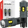 Żarówki led standard w5w t10 2525 10smd balta 12v 24v amio-04993