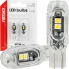 Żarówki led standard w5w t10 2835 5smd balta 12v amio-04995