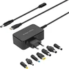 Kruger &amp; Matz Maitinimo šaltinis KrugerMatz 65W universalus maitinimo šaltinis su „Power Delivery“ funkcija, 7 antgaliai