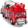 Lean Toys Nuotoliniu būdu valdomas ugniagesių automobilis su garsu