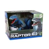Lean Toys Dinozauras leidžiantis garsus ir šviesos efektus, valdomas nuotoliniu būdu, Raptor, mėlyna
